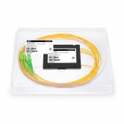 1 x 4 PLC Fiber Splitter, Splice/Pigtailed ABS Module, 2.0mm, SC/APC, Singlemode This picture is about PLC-104-AB-20-SCA-15.