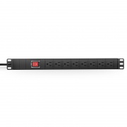 1.88kW Single-Phase 15A/125V Basic PDU, (8) NEMA 5-15R Outlets, NEMA 5-15P Plug, 6.6ft Cord, 1U Rack-Mount This picture is about PDU-5158N-HBS.