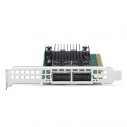 NVIDIA Mellanox MCX623106AN-CDAT ConnectX®-6 Dx EN ネットワークアダプタ(100GbE デュアルポート QSFP56、PCIe4.0x 16、標準型およびロープロファイルブラケットを同梱) この写真はMCX623106AN-CDATに関するものです。