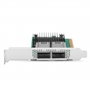 NVIDIA Mellanox MCX516A-CCAT ConnectX®-5 EN ネットワークアダプタ(100GbE デュアルポート QSFP28、PCIe3.0x 16、標準型およびロープロファイルブラケットを同梱) この写真はMCX516A-CCATに関するものです。