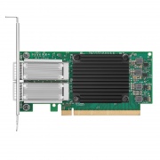 NVIDIA Mellanox MCX516A-CCAT ConnectX®-5 EN ネットワークアダプタ(100GbE デュアルポート QSFP28、PCIe3.0x 16、標準型およびロープロファイルブラケットを同梱) この写真はMCX516A-CCATに関するものです。