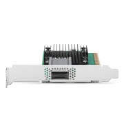 NVIDIA Mellanox MCX515A-CCAT ConnectX®-5 EN ネットワークアダプタ(100GbE シングルポート QSFP28、PCIe3.0x 16、標準型およびロープロファイルブラケットを同梱) この写真はMCX515A-CCATに関するものです。
