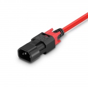6.6ft (2m) Z-Lock Dual Locking IEC60320 C14 to IEC60320 C13