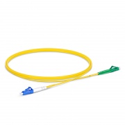 1m (3ft) Fiber Patch Cable, 1 Fiber, LC UPC Simplex to LC APC Simplex, Single Mode (OS2), Riser (OFNR), 2.0mm, Tight-Buffered, Yellow This picture is about SMLCSX.