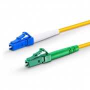 1m (3ft) Fiber Patch Cable, 1 Fiber, LC UPC Simplex to LC APC Simplex, Single Mode (OS2), Riser (OFNR), 2.0mm, Tight-Buffered, Yellow This picture is about SMLCSX.