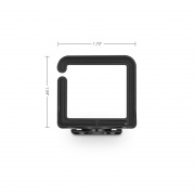 Anillos plásticos en forma de D de tamaño pequeño para organizador horizontal de cables, 6 piezas/Paquete Esta imagen trata sobre FS-5DR1.59H.