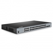 S3900-24F4S-R, 24-Port Gigabit Ethernet L2+ Switch, 16 x 1Gb SFP, 8 x 1Gb RJ45/SFP Combo Ports, with 4 x 10Gb SFP+ Uplinks, Stackable Switch This picture is about S3900-24F4S-R.