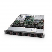 RS6140-V2, 1U Rackmount Server, Dual Intel® Xeon® Scalable Processors, 4 x 16GB DRAM, 2 x 2.5" Hot-swap SAS HDD Drive Bays, 4 x RJ45 10GbE Ports, 1200W Redundant This picture is about RS6140-V2.