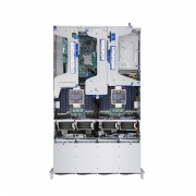 Servidor de montaje en rack 2U, RS7260-V2, dos procesadores escalables Intel® Xeon®, hasta 8 TB de DRAM, 12 bahías de unidad híbridas NVMe/SATA/SAS de 3.5'' de intercambio en caliente, 2 puertos RJ45 de 10GbE, 1200W redundantes Esta imagen trata sobre RS7260-V2.