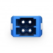 Adaptador/acoplador de fibra óptica MDC/UPC a MDC/UPC OS2 monomodo de 2 puertos sin brida Esta imagen trata sobre AD-4FMDCSMF.