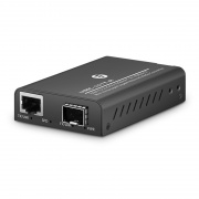 Mini Media Converter Ethernet 10Gigabit Non Gestito 1x 100M/1G/2.5G/5G/10GBase-T RJ45 a 1x 10GBase-X SFP+, Standard Spina Britannica Questa immagine riguarda .