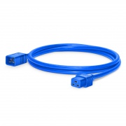 6ft (1.8m) IEC60320 C20 to IEC60320 C19 14AWG 250V/16A Power Extension Cord, Blue This picture is about PC20C19-16A.