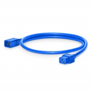 4ft (1.2m) IEC60320 C20 to IEC60320 C19 14AWG 250V/16A Power Extension Cord, Blue This picture is about PC20C19-16A.