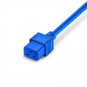 4ft (1.2m) IEC60320 C20 to IEC60320 C19 14AWG 250V/16A Power Extension Cord, Blue This picture is about PC20C19-16A.
