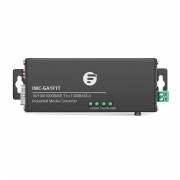 Convertidor de medios Gigabit Ethernet mini industrial no gestionado, 1x 10/100/1000Base-T RJ45 a 1x 1000Base-X SFP, estándar de enchufe británico Esta imagen trata sobre .