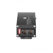 Mini Industrial 1x 10/100/1000Base-T RJ45 to 1x 1000Base-X Multimode SC 850nm 550m Gigabit Ethernet Media Converter, British Plug Standard This picture is about IMC-GA1SC1T-MM.