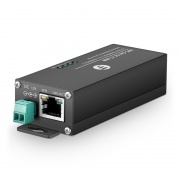 Mini Industrial 1x 10/100/1000Base-T RJ45 to 1x 1000Base-X Multimode SC 850nm 550m Gigabit Ethernet Media Converter, British Plug Standard This picture is about IMC-GA1SC1T-MM.