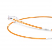 0.6m Cat6六類極細網絡跳線 28AWG 無卡扣 非屏蔽(UTP) PVC CM,橙色 這張圖片是關於C6UTPSGSPVC.