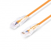 6ft (1.8m) Cat6 28AWG Snagless Unshielded (UTP) PVC CM Slim Ethernet Network Patch Cable, Orange This picture is about C6UTPSGSPVC.