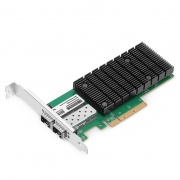 Intel E810-XXVAM2ベースのイーサネットネットワークアダプタ(25GデュアルポートSFP28、PCIe 4.0x 8、トール&ショートブラケット) この写真はE810XXVAM2-2BPに関するものです。