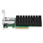 Intel E810-XXVAM2ベースのイーサネットネットワークアダプタ(25GデュアルポートSFP28、PCIe 4.0x 8、トール&ショートブラケット) この写真はE810XXVAM2-2BPに関するものです。