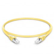 2ft (0.6m) Cat6a 26AWG Snagless Shielded (S/FTP) PVC CM Ethernet Network Patch Cable, Yellow, 10Pcs/pack This picture is about C6ASFTPSGPVC-10PK.