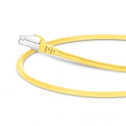 2ft (0.6m) Cat6a 26AWG Snagless Shielded (S/FTP) PVC CM Ethernet Network Patch Cable, Yellow, 10Pcs/pack This picture is about C6ASFTPSGPVC-10PK.