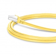 7ft (2.1m) Cat6a 26AWG Snagless Shielded (S/FTP) PVC CM Ethernet Network Patch Cable, Yellow, 10Pcs/pack This picture is about C6ASFTPSGPVC-10PK.