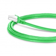 7ft (2.1m) Cat6a 26AWG Snagless Shielded (S/FTP) PVC CM Ethernet Network Patch Cable, Green, 10Pcs/pack This picture is about C6ASFTPSGPVC-10PK.