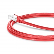 8ft (2.4m) Cat6a 26AWG Snagless Shielded (S/FTP) PVC CM Ethernet Network Patch Cable, Red, 10Pcs/pack This picture is about C6ASFTPSGPVC-10PK.