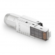Cat5e/Cat6/Cat6a RJ45 Tool-Free Modular Plugs, Shielded Network