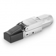 その他 12345 Cat5e/Cat6/Cat6a RJ45 Tool-Free Modular Plugs, Shielded Network