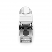 Cat5e/Cat6/Cat6a RJ45 Tool-Free Modular Plugs, Shielded Network