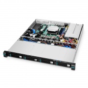 Serveur RS2110 1U à Montage en Rack, 1 Processeur Intel® Xeon® Scalable, Jusqu'à 128GB de Mémoire, 4 Baies de Disques Durs 3.5''/2.5'' SATA Remplaçable à Chaud, 2 Ports RJ45 1GbE, 450W Redondant Cette image concerne .