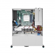 Serveur RS2110 1U à Montage en Rack, 1 Processeur Intel® Xeon® Scalable, Jusqu'à 128GB de Mémoire, 4 Baies de Disques Durs 3.5''/2.5'' SATA Remplaçable à Chaud, 2 Ports RJ45 1GbE, 450W Redondant Cette image concerne .