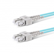 Customized Duplex OM4 Multimode LC/SC/FC/ST/LSH Armored 3.0mm Fiber Optic Patch Cable This picture is about AM-OM4XXDX.