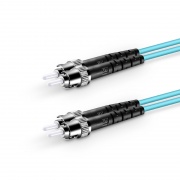 Customized Duplex OM4 Multimode LC/SC/FC/ST/LSH Armored 3.0mm Fiber Optic Patch Cable This picture is about AM-OM4XXDX.