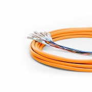 8 Fiber OM1/OM2 Indoor Multifiber Pre-Terminated Cable - FS.com