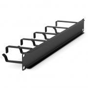 Horizontal Single Sided Manager, 1RU, 5 D-Rings, 3.46 in