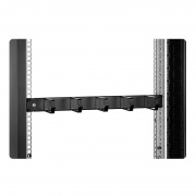 Rem1xxページ Horizontal Single Sided Manager, 1RU, 5 D-Rings, 3.46 in