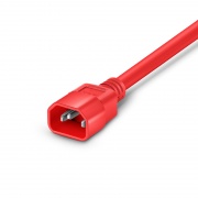 4ft (1.2m) IEC60320 C14 to IEC60320 C19 14AWG 250V/15A Power Cord, Red This picture is about PC14C19-15A.