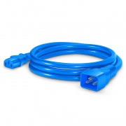 6ft (1.8m) IEC60320 C20 to IEC60320 C13 14AWG 250V/15A Power Cord, Blue This picture is about PC20C13-15A.