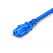 6ft (1.8m) IEC60320 C20 to IEC60320 C13 14AWG 250V/15A Power Cord, Blue This picture is about PC20C13-15A.