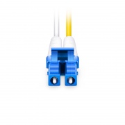 LWL-Patchkabel, 1m (3ft) LC UPC auf LC UPC Duplex OS2 Singlemode PVC (OFNR) 2.0mm Dieses Bild handelt von SMLCDX.