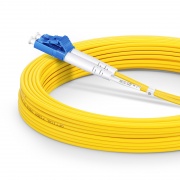 30m (98ft) Fiber Patch Cable, 2 Fibers, LC UPC Duplex to SC UPC Duplex, Single Mode (OS2), Riser (OFNR), 2.0mm, Tight-Buffered, Yellow This picture is about SMLCSCDX.