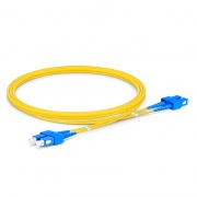 LWL-Patchkabel, 1m (3ft) SC UPC auf SC UPC Duplex OS2 Singlemode PVC (OFNR) 2.0mm Dieses Bild handelt von SMSCDX.