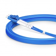 3m (10ft) Armored Fiber Patch Cable, 2 Fibers, LC UPC Duplex to LC UPC Duplex, Single Mode (OS2), Riser (OFCR), 3.0mm, Blue This picture is about .