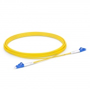 3m (10ft) Fiber Patch Cable, 1 Fiber, LC UPC Simplex to LC UPC Simplex, Single Mode (OS2), Riser (OFNR), 2.0mm, Tight-Buffered, Yellow, 10pcs/pack This picture is about SMLCSX-10PK.