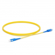 LWL-Patchkabel, 1m (3ft) SC UPC auf SC UPC Simplex OS2 Singlemode PVC (OFNR) 2.0mm Dieses Bild handelt von SMSCSX.
