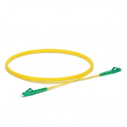 1m (3ft) Glasfaser-Patchkabel, 1 Faser, LC APC Simplex zu LC APC Simplex, Singlemode (OS2), Steigleitung (OFNR), 2.0mm, eng gepuffert, Gelb Dieses Bild handelt von SMLCSX.